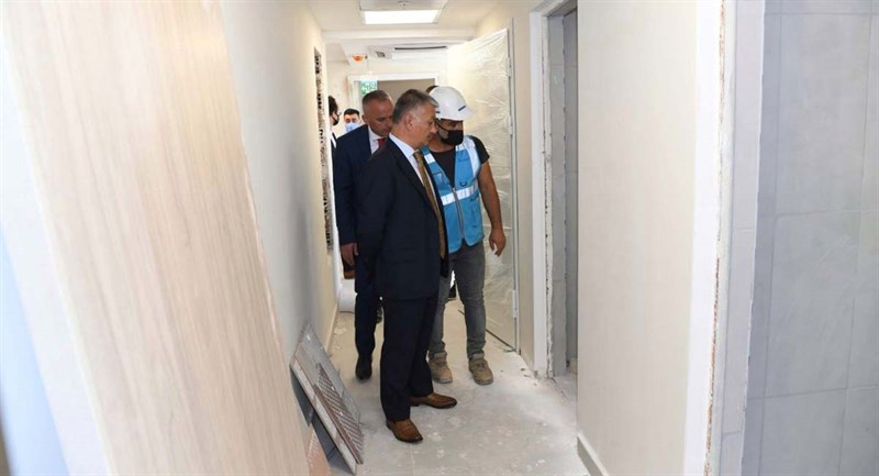 Vali Yazıcı İnşaat Çalışmalarında Sona Gelinen Yurtta İncelemelerde Bulundu 02