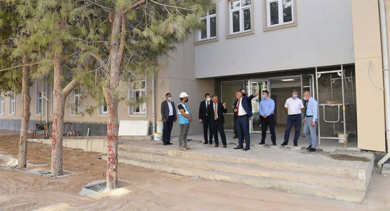 Vali Yazıcı İnşaat Çalışmalarında Sona Gelinen Yurtta İncelemelerde Bulundu 05