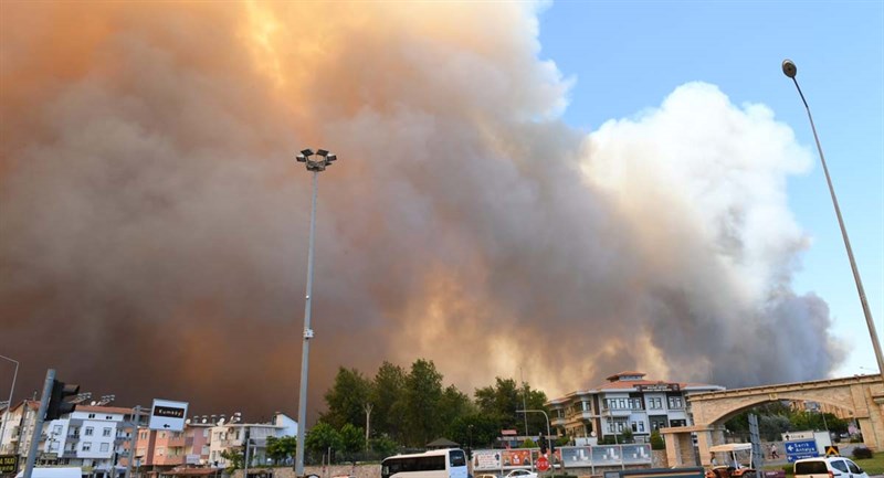 Manavgat ta 4 Ayrı Noktada Orman Yangını 06