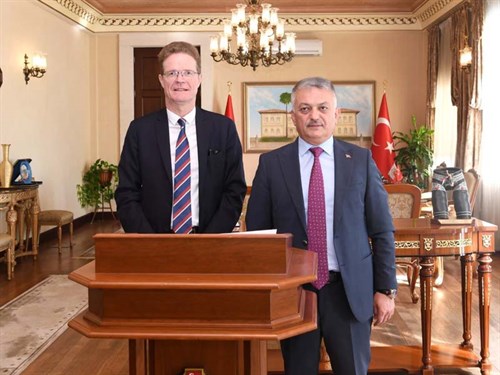 AB Türkiye Delegasyonu Başkanı Büyükelçi Meyer Landrut, Vali Yazıcı’yı Ziyaret Etti