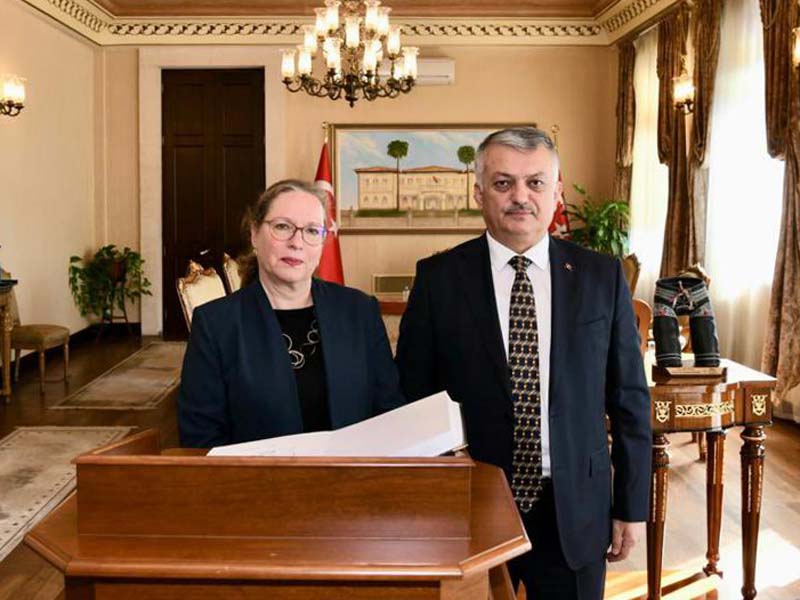 Vali Yazıcı, İsrail Büyükelçisini Kabul Etti