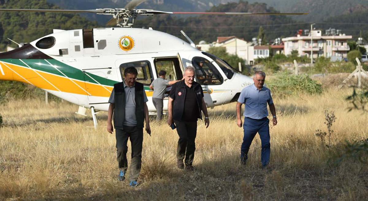 Kemer Yangınını Kontrol Altına Alma Çalışmaları Devam Ediyor 02