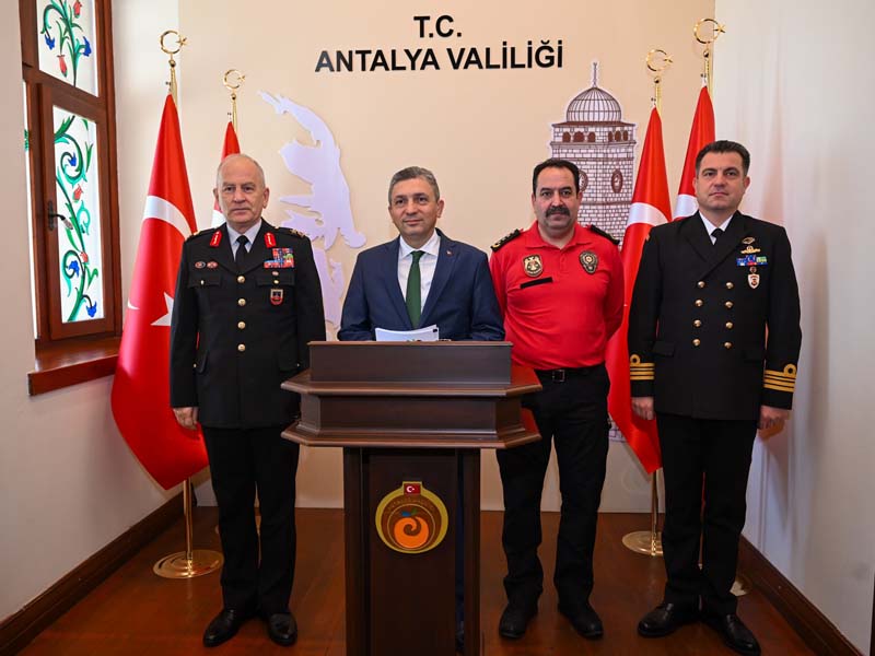 Vali Şahin’in “Antalya’nın Huzuru” Mart Ayı Değerlendirmesi 