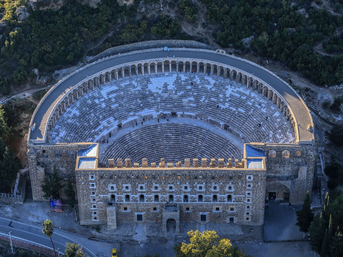 04 Havadan Aspendos Tiyatrosu